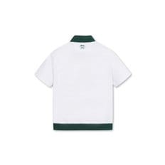 [WAAC X JONES] Men Logo Color-blocked SS Half Zip(WMTCX24275WHX)