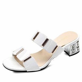 kami et muse Cubic heel mule slippers_KM22s146