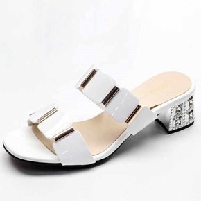 kami et muse Cubic heel mule slippers_KM22s146