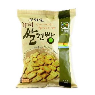  두레생협 우리밀야채쌀건빵(120g)2개 우리밀야채쌀건빵