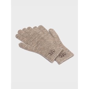 KNIT LOGO GLOVE OATMEAL