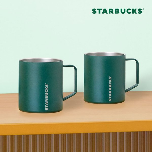 [스타벅스] SS 데비 머그 414ml 2P (그린)