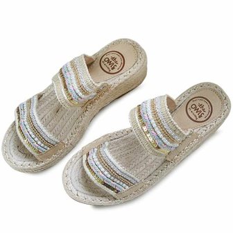 텐바이텐 kami et muse Beads strap espadrille wedge slippers_KM21s094