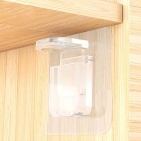 (2종) 접착식 후크 강력 접착 선반후크 벽부착 투명 지지대
