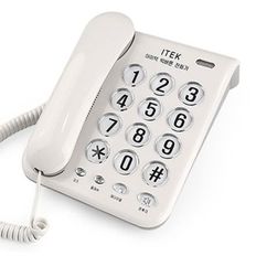 제이큐 큰버튼 효도 유선전화기 일반 가정집 집전화 기업