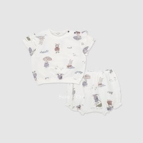[이벤트] mini 포르미엘 상하복 ㅡ 바닐라화이트