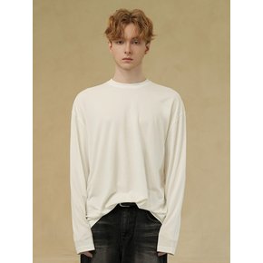 DM1031 MODAL LONG SLEEVE T-SHIRT_IVORY