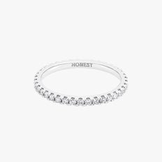 어니스트서울 14K 랩다이아몬드 1.5mm 풀이터니티 가드링