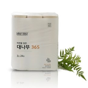 데이앤데이 먼지없는 자연소재 대나무 화장지 3겹 24롤 3팩