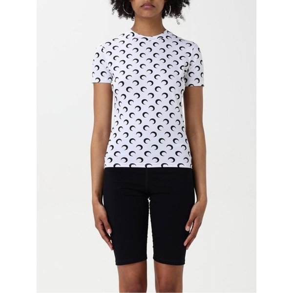 26SS 마린세르 문 프린트 저지 숏 슬리브 탑 UTS001ACJER0001 WH00 WHITE DOM