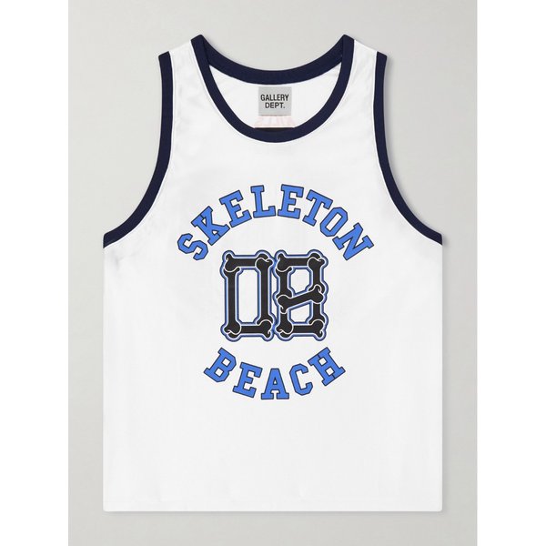 스켈레톤 비치 프린트 저지 탱크 탑 46376663163001745