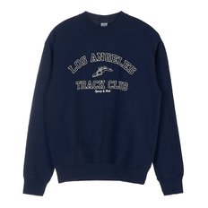 TRACK CLUB CREWNECK NAVY WHITE 트랙 클럽 크루넥 맨투맨