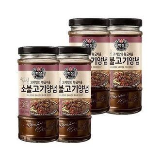 CJ제일제당 백설 소불고기양념 290g x4개