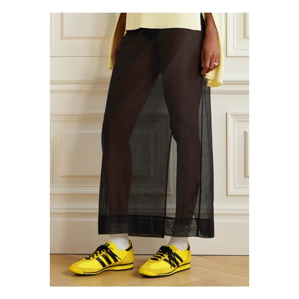 Sl 72 Og 스웨이드 가죽 트리밍 자카드 스니커즈 브라이트 옐로 46376663162926231