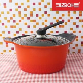 S100G 세라믹코팅 칼라 주물 냄비 곰솥 28cm