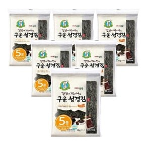 [성경김본사] 간장에 찍어먹는 구운 성경김 60g x 6봉