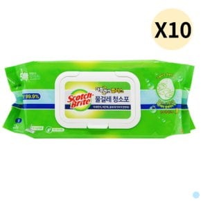 3M 스카치 극세사 찌든때 물걸레 청소포 대형 20p X10