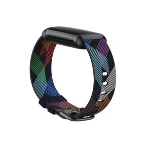 Fitbit Charge 6 5 용 순정 악세사리- 우븐 벨트 프리즘 프라이드 L사이즈