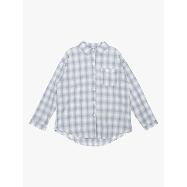 PASTEL CLOUD CHECK SHIRT_SKY BLUE