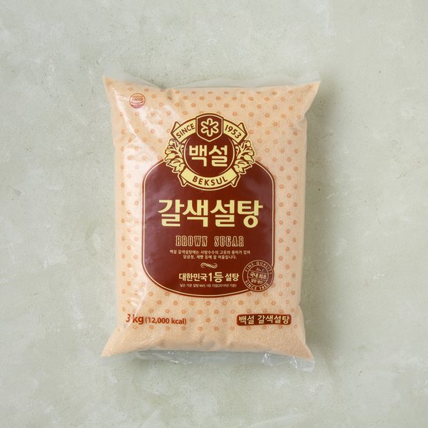 CJ백설 설탕(갈색)3kg