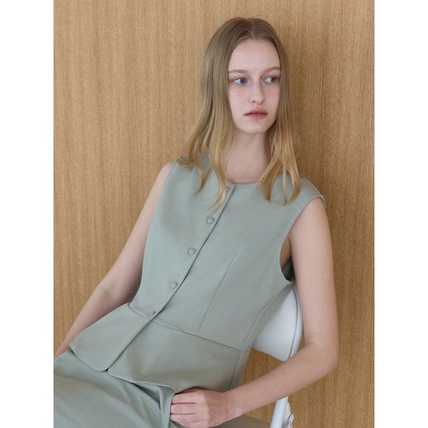 클레어 버튼 탑 민트 amr2313