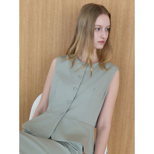 클레어 버튼 탑 민트 amr2313