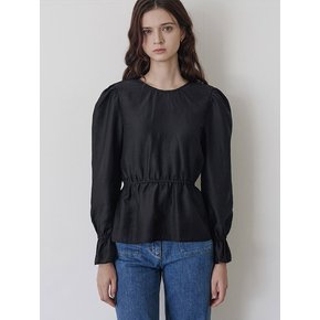 [24FW] Ella Ribbon Black blouse