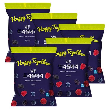 웰팜 [생활앤] 냉동 트리플베리 1.3kg x 5팩