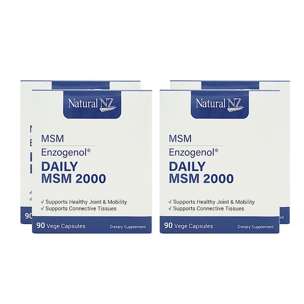 내추럴엔젯 데일리 엠에스엠 식이유황 Natural NZ Daily MSM 2000 90캡슐 4개