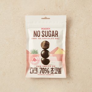 피코크 무설탕 다크 70% 초코볼 90g