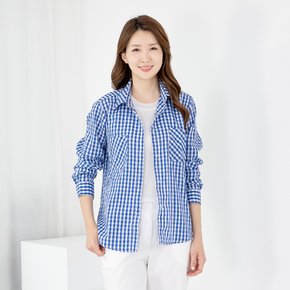 엄마옷 남방 체크 긴팔 12SDF7542 중년여성/50대/60대/70대/빅사이즈/할머니옷