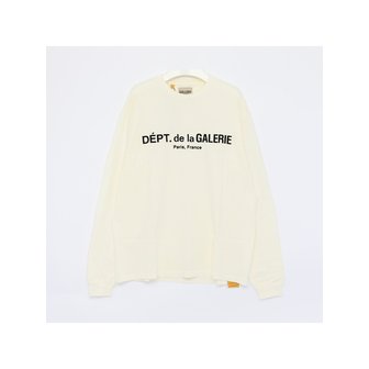 갤러리 디파트먼트 갤러리디파트먼트 26SS 프렌치 로고 럭스 롱슬리브 긴팔 남성 티셔츠 TOP037 CREM