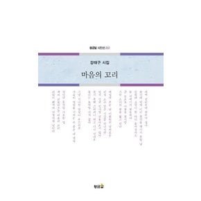 마음의 꼬리 - 황금알 시인선 202