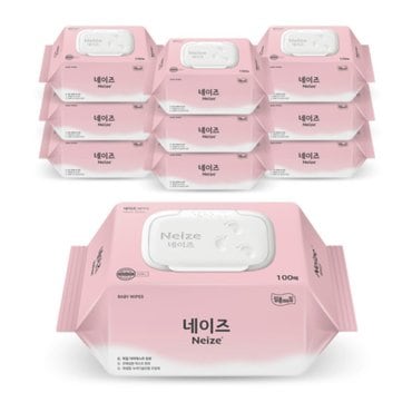 신세계 규격 미래생활 네이즈 베이직 물티슈 100매(10개)