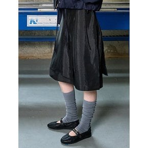 Leather Ballet Flat Shoes  Black (KE61K2M015)