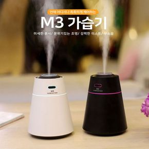 무소음 가습기 조명 겸용 안개분사 USB 미니 탁상용