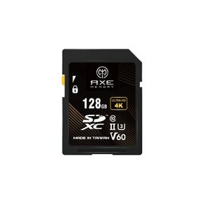 AXE SD카드 V60 UHS-II 128GB 전송속도245MB s 4K UHD