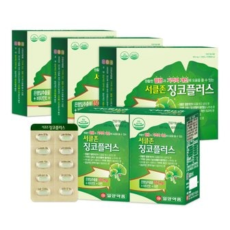 일양약품 은행잎추출물 징코 플러스 비타민E 아연 영양제 12개월분 혈액순환 기억력