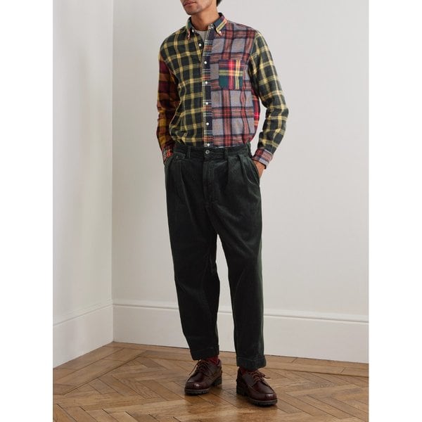 빔스 크롭 플리츠 코튼 코듀로이 팬츠 46376663163004868