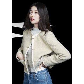 [게스진] [SUZY]  YO3W1860 여성 금속토글 트위드 자켓