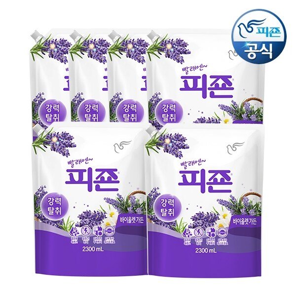 섬유유연제 바이올렛가든 2.3L 리필 x 6개