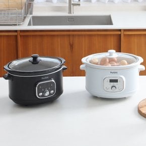 멀티쿠커 맥반석 계란 찜기 굽는기계 슬로우쿠커 전기찜기 대용량 HB-1400B
