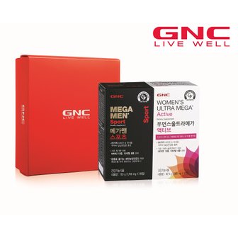 GNC [GNC 부부건강 세트] 메가맨스포츠(90정)+우먼스울트라메가 액티브(90정)