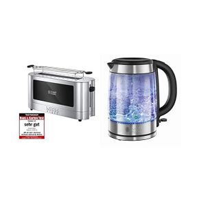 독일 러셀홉스 토스터기 712912 Russell Hobbs Elegance 롱Slot Toaster G라스s 스테인리스 스틸