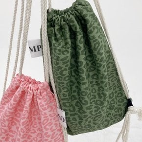 Candy leopard multi bag 레오파드 호피 스트링 백팩