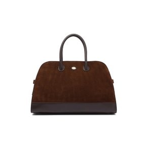 SUEDE TOTE BAG BROWN