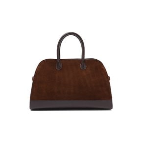 SUEDE TOTE BAG BROWN