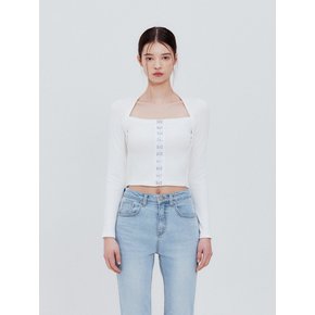 Hook square top (white)