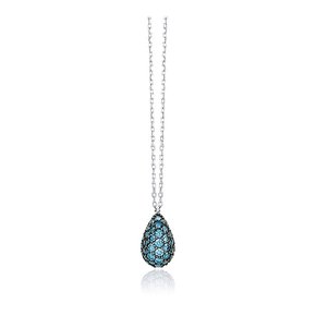 Sweet Drops Necklace _ Sky blue