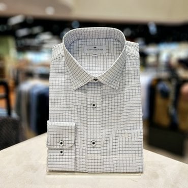 카운테스마라 일반핏 면100 미니체크 긴팔셔츠 CDC3P53006A0